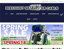 Tablet Screenshot of discountsewercable.com